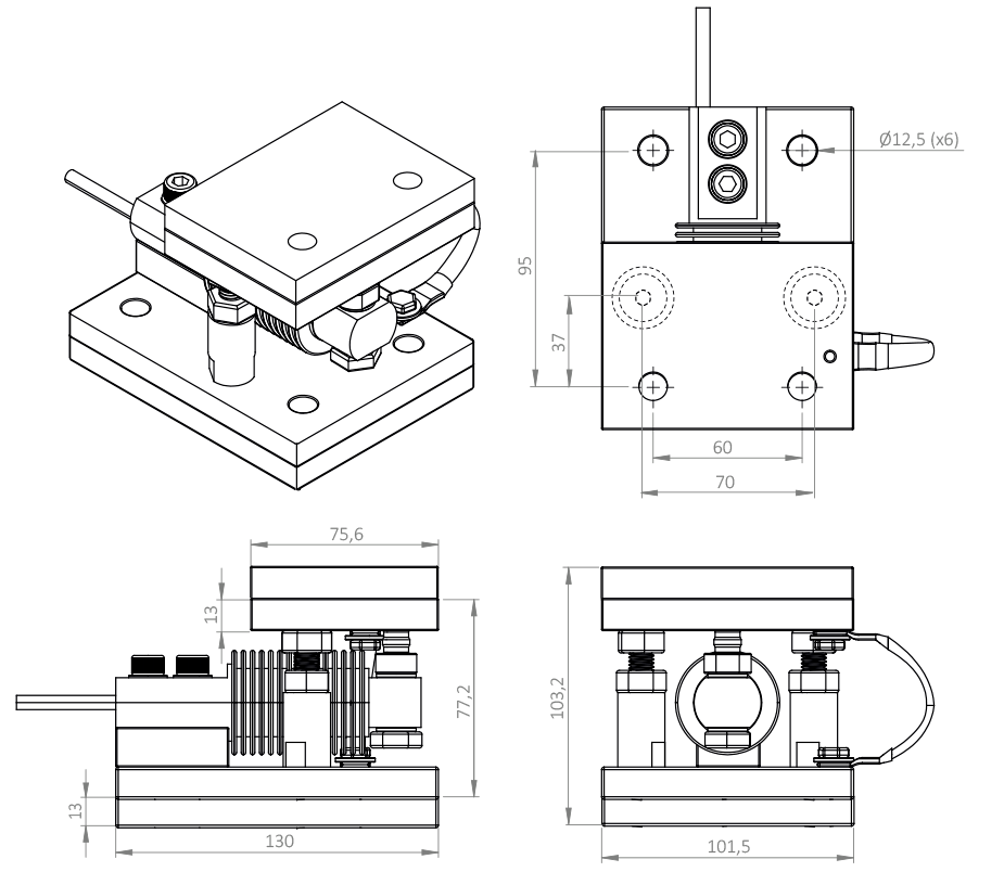 Suporte de Pesagem Weightech SIPX-Z6P